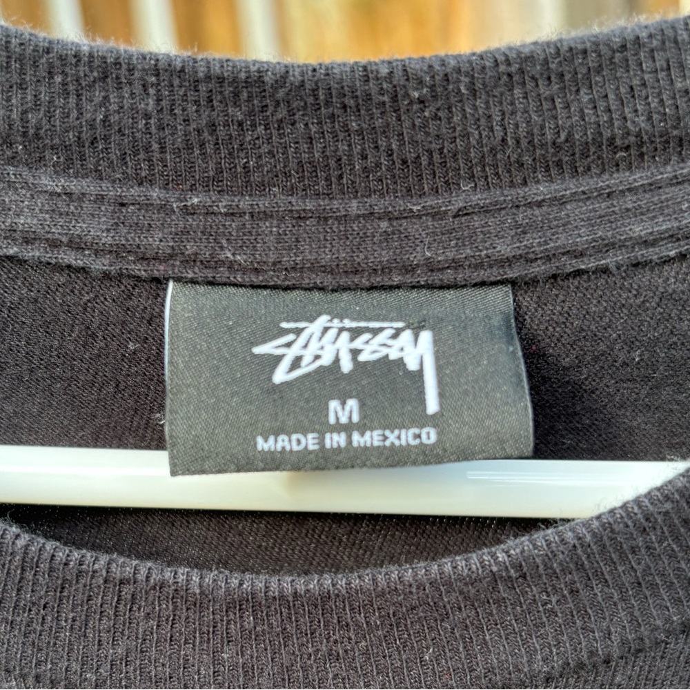 Stussy Long Sleeve Basic T-Shirt Black 2017 - Picture 4 of 8